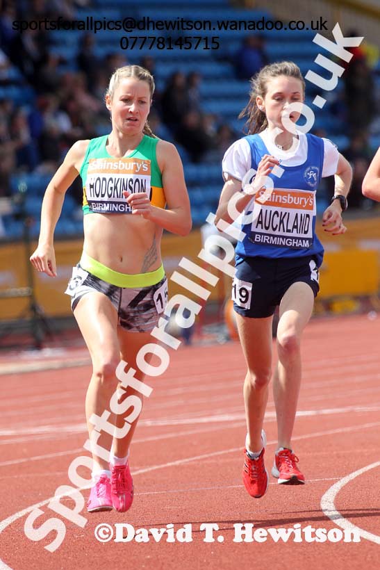 Danielle Hodgkinson (Wallsend) and Rhona Auckland (Banchory) 5000 metres, 2014 Sainsbury's British Championships. Photo: David T. Hewitson/Sports for All Pics